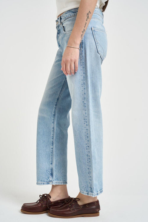 Jeans donna dritto in denim chiaro - 2