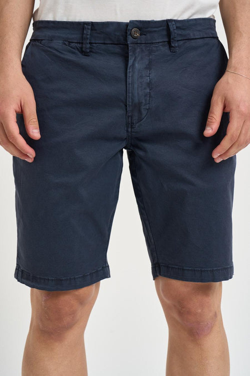 Bermuda uomo in cotone blu