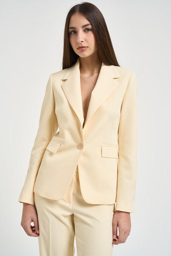 Tailleur donna giallo pastello - 3
