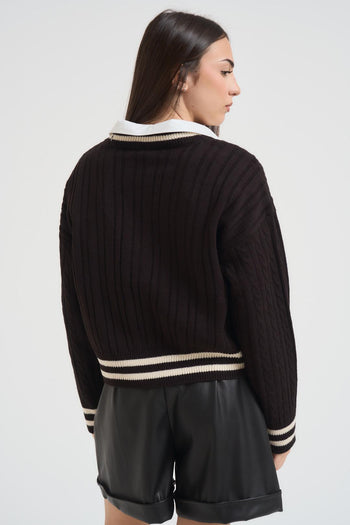 Cardigan college donna nero - 5