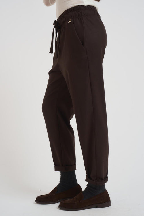 Pantalone donna regular marrone - 2