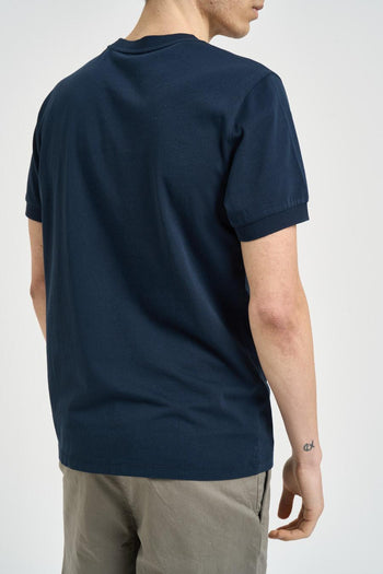 T-shirt uomo girocollo blu - 3