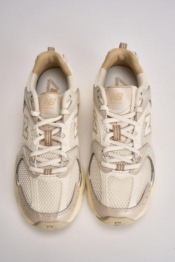Sneakers donna 530 panna e beige - 6