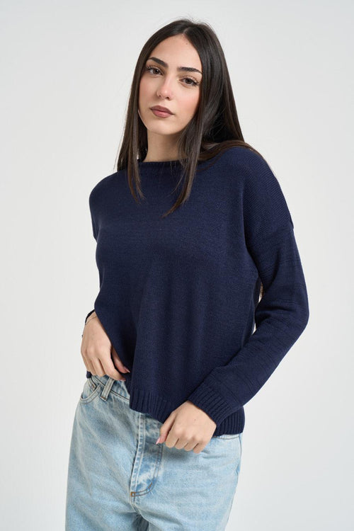 Maglia donna blu - 1