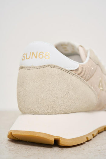 Sneakers donna beige e oro - 6