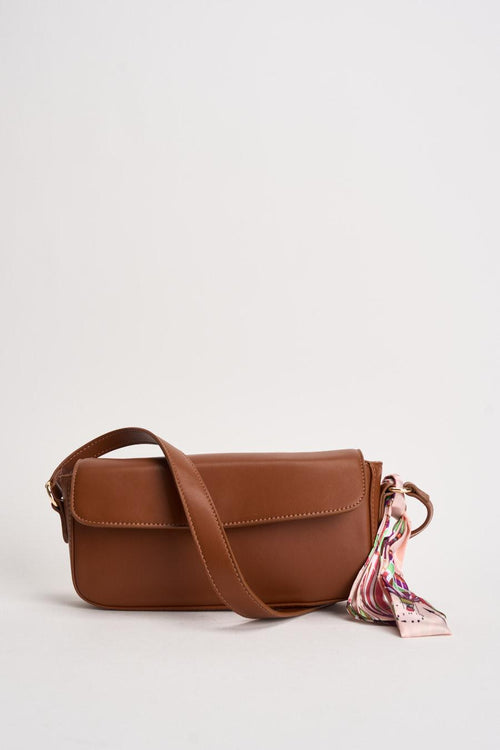 Borsa donna baguette cuoio