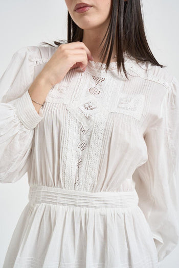 Abito donna corto bianco - 3