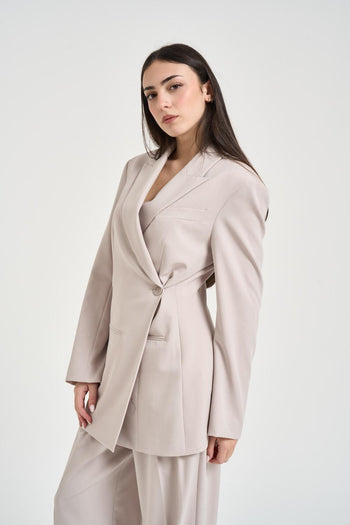 Blazer donna doppiopetto ghiaccio - 3