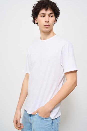 T-shirt uomo girocollo bianca - 4