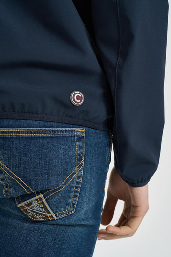 Giubbotto uomo blu con cappuccio - 6