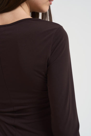 Abito donna con nodo laterale moro - 5