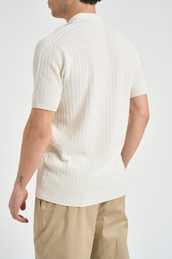Polo uomo a maniche corte bianca - 3