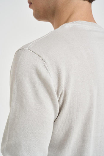 Maglia uomo girocollo perla - 5