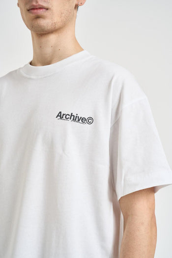 T-shirt uomo con stampa bianca - 3
