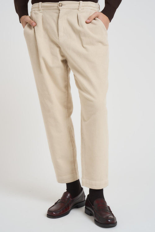 Pantalone uomo chino panna