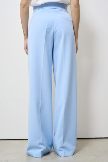 Women's light blue palazzo pants - 6