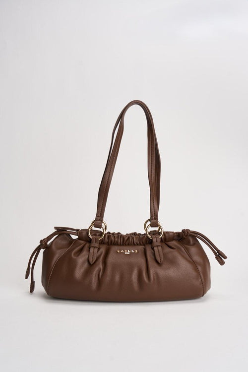 Borsa donna con coulisse marrone