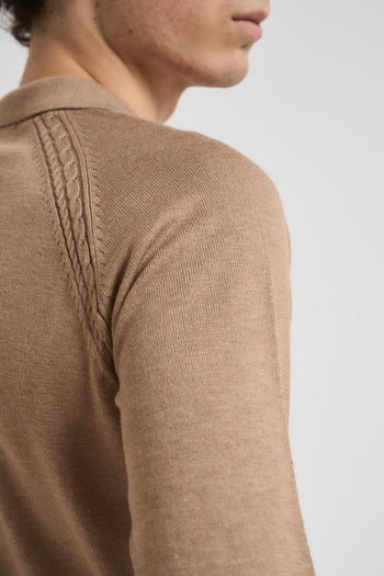 Polo uomo cammello - 4