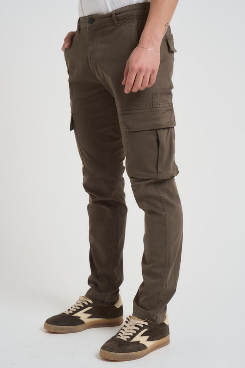 Pantalone uomo cargo verde - 2