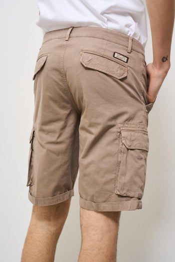 Bermuda uomo cargo beige - 5