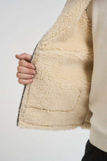 Giubbotto uomo in ecopelle marrone - 4