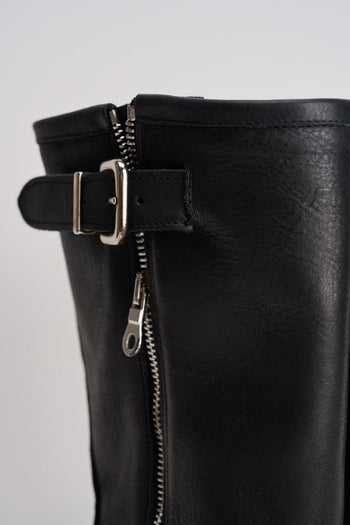 Stivale donna biker nero - 5