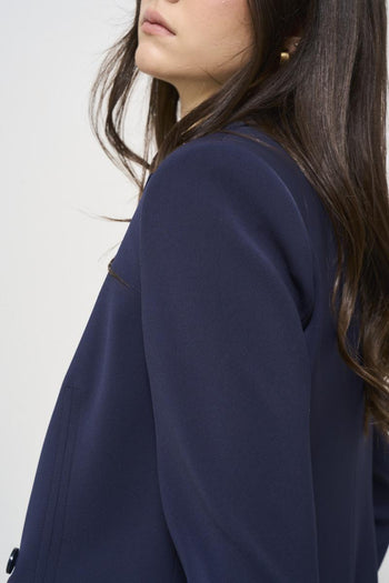 Giacca donna doppiopetto blu - 6