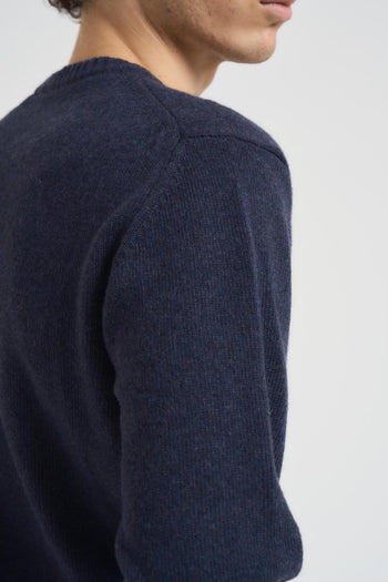 Maglia uomo girocollo bandiera americana blu - 5
