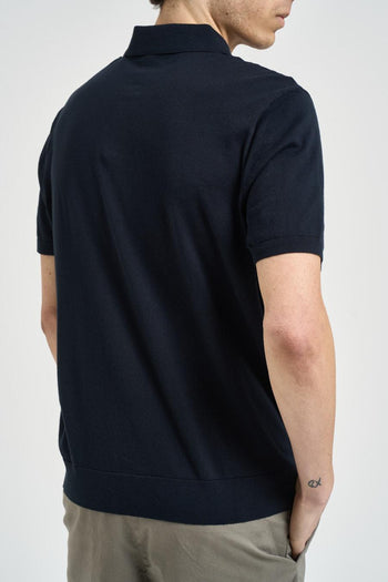Polo uomo manica corta blu - 3