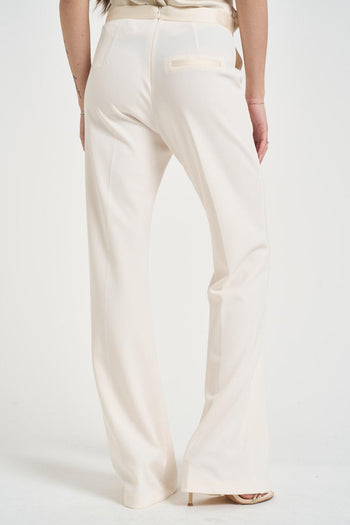 Pantalone donna a palazzo bianca - 3