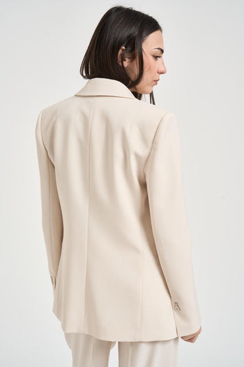 Giacca donna monopetto panna - 6