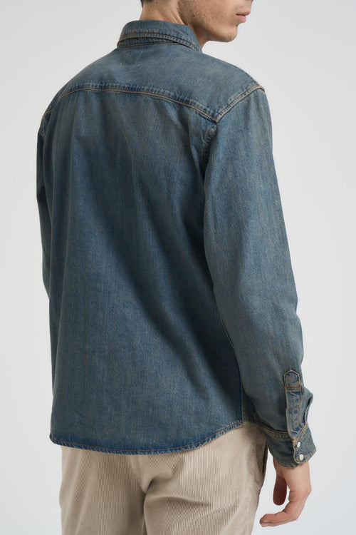 Camicia uomo in denim scuro - 2