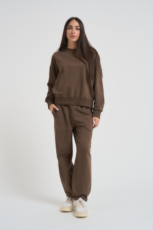 Completo tuta donna marrone