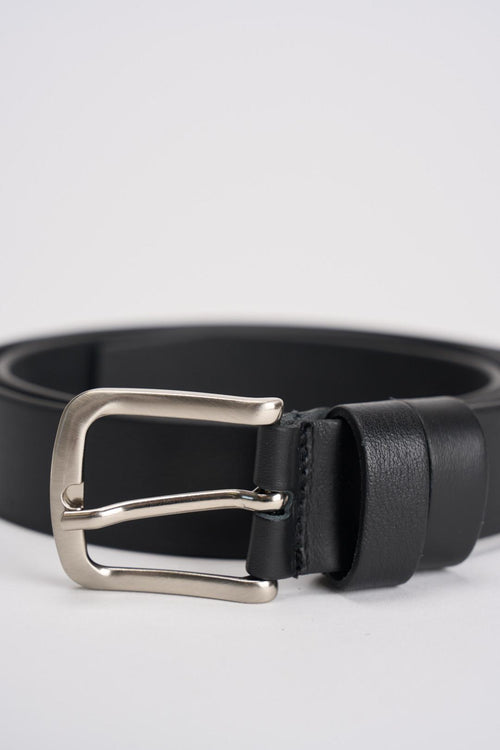 Cintura uomo in pelle nera - 2
