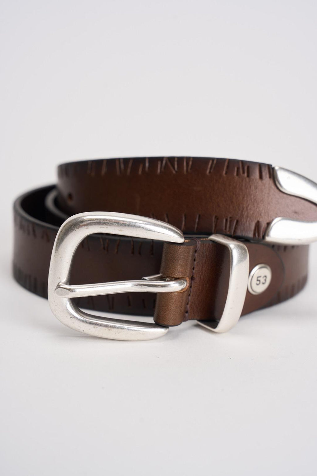 Cintura uomo in pelle marrone MRF254C012 MARRONE MINORONZONI 