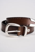 Cintura uomo in pelle marrone MRF254C012 MARRONE MINORONZONI 