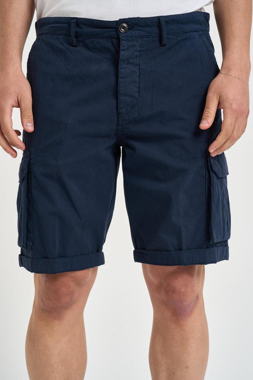 Bermuda cargo uomo blu navy