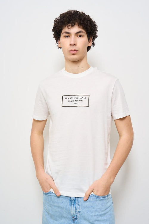 T-shirt uomo girocollo bianca