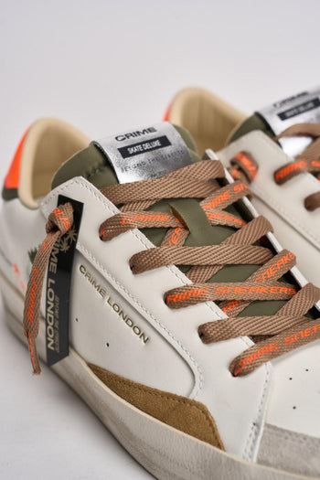 Sneakers uomo bianche e arancioni - 5