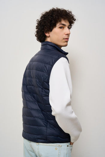 Gilet uomo trapuntato blu - 4