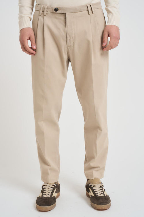 Pantalone uomo dritto sabbia