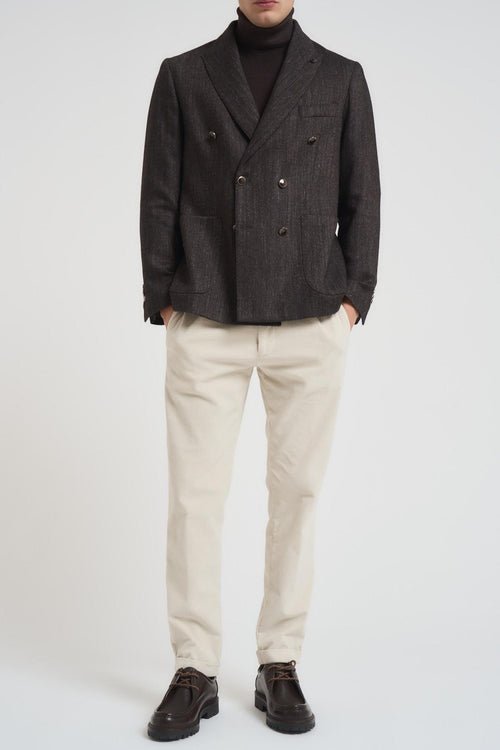 Giacca uomo doppiopetto antracite