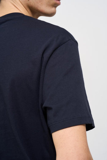 T-shirt uomo girocollo blu notte - 5