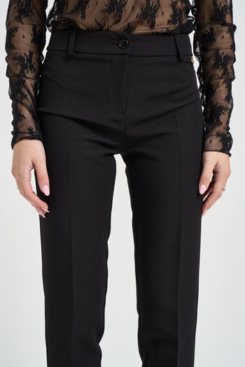 Pantalone donna a sigaretta nero - 5