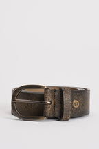 Cintura uomo in pelle marrone vintage MRF259C036 NERO MINORONZONI 
