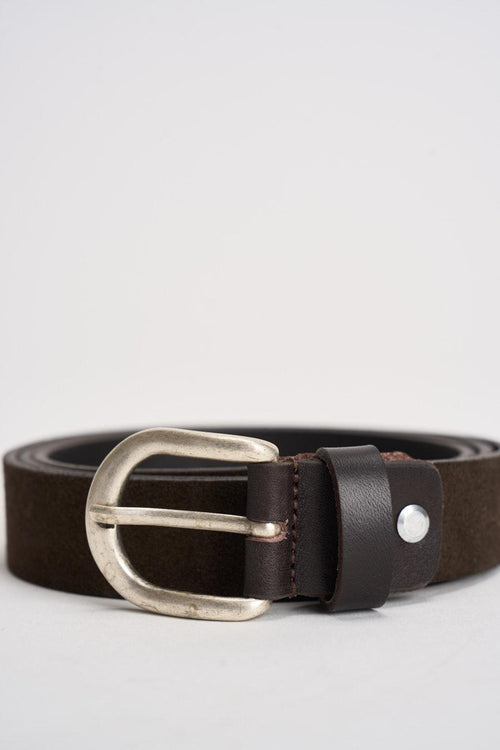 Cintura uomo in pelle marrone - 2