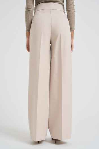 Pantalone donna dritto panna - 3