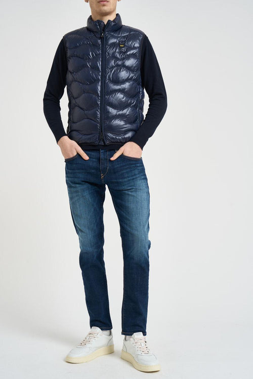 Giubbotto uomo smanicato blu