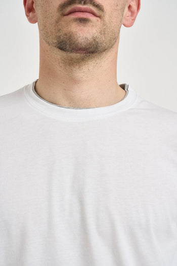 T-shirt uomo in cotone bianca - 3
