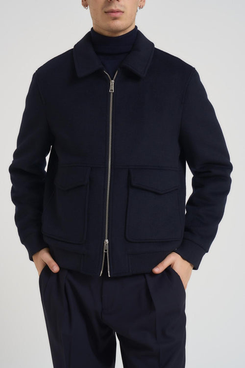 Bomber uomo blu notte